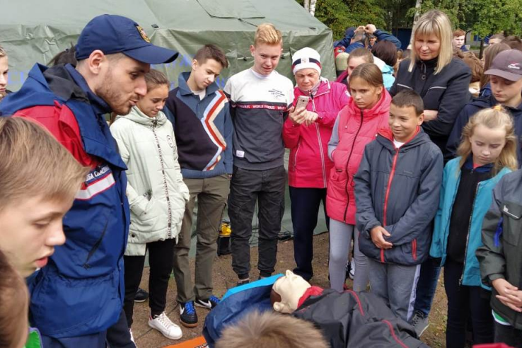 Аварийно-спасательная служба Ленинградской области  провела открытый урок для  обучающихся